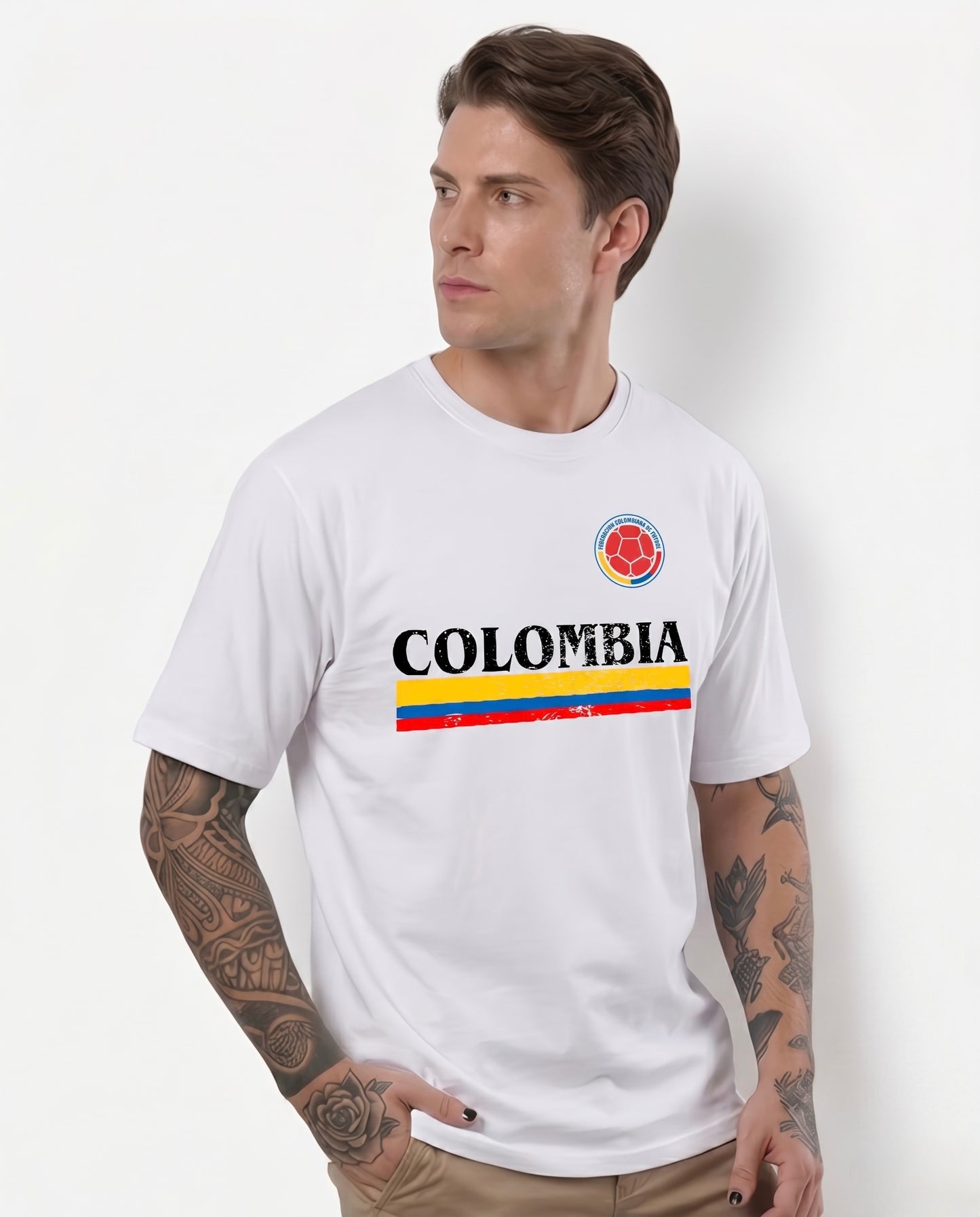 Camiseta de Hombre "Colombia" en Algodón Premium Peruano | Maitex