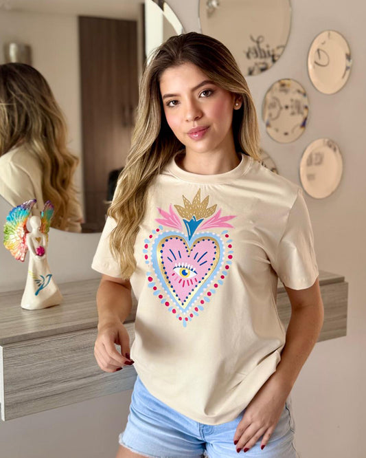 CAMISETA CORAZÓN DE JESUS