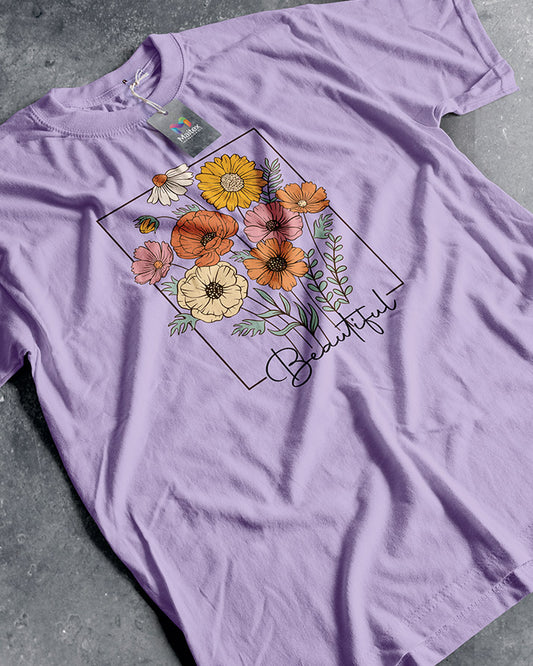 CAMISETA FLORES BEAUTIFUL