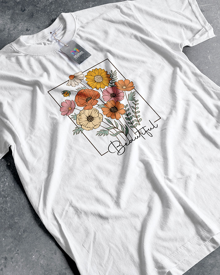 CAMISETA FLORES BEAUTIFUL