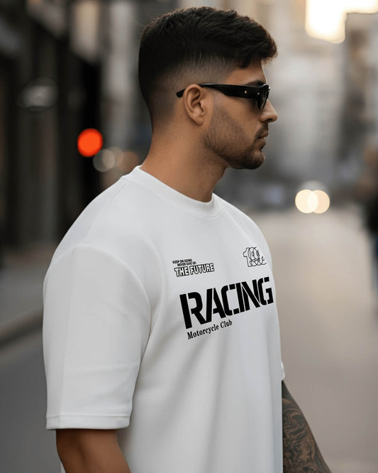 Camiseta de Hombre "Future Racing" en Algodón Premium Peruano | Maitex
