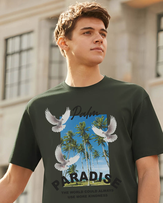 Camiseta de Hombre "Kind Paradise" en Algodón Premium Peruano | Maitex