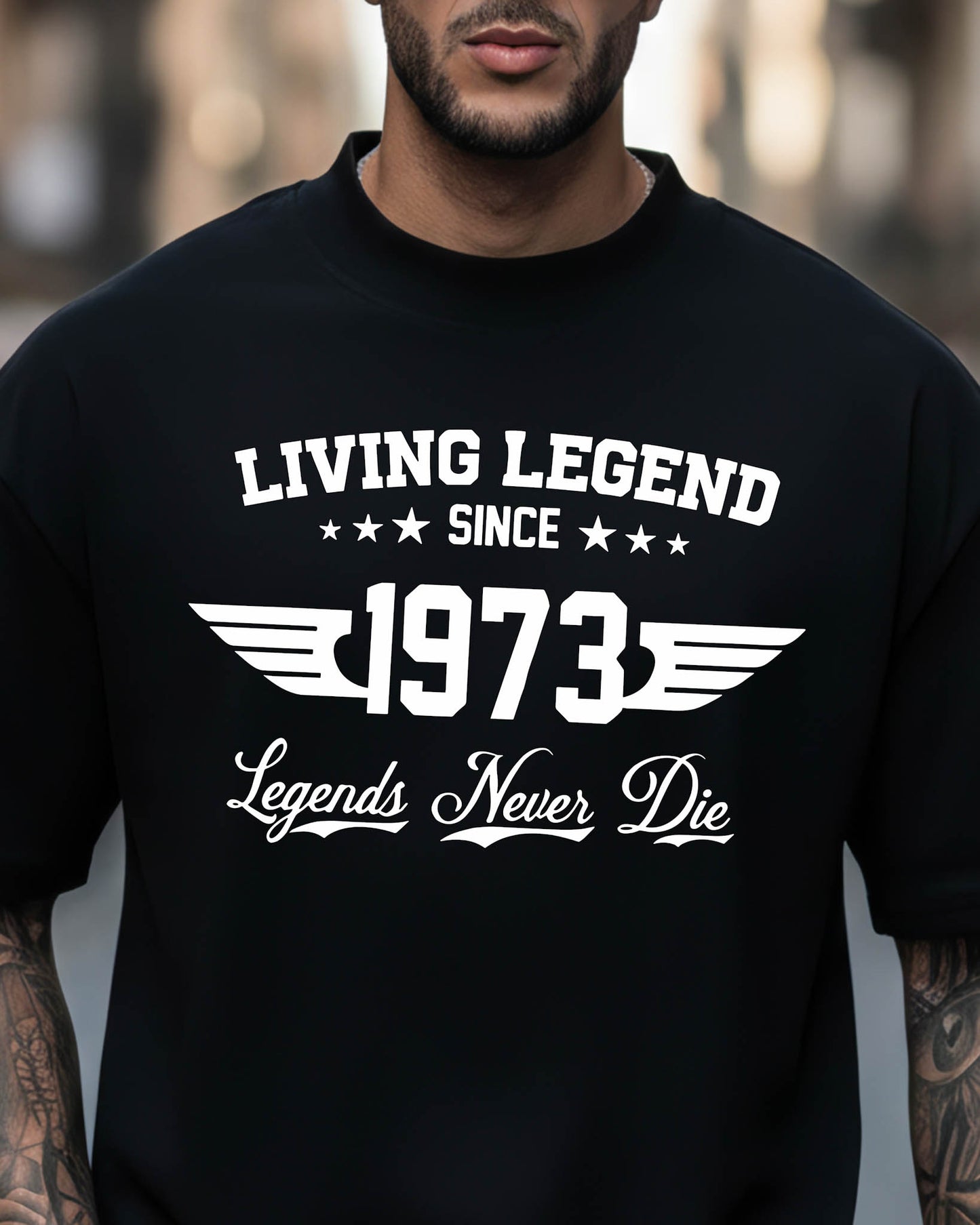 Camiseta de Hombre "Legends Never Die" en Algodón Premium Peruano | Maitex