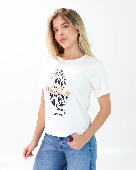 Camiseta de Mujer "Vos Podés" en Tela Fría | Maitex