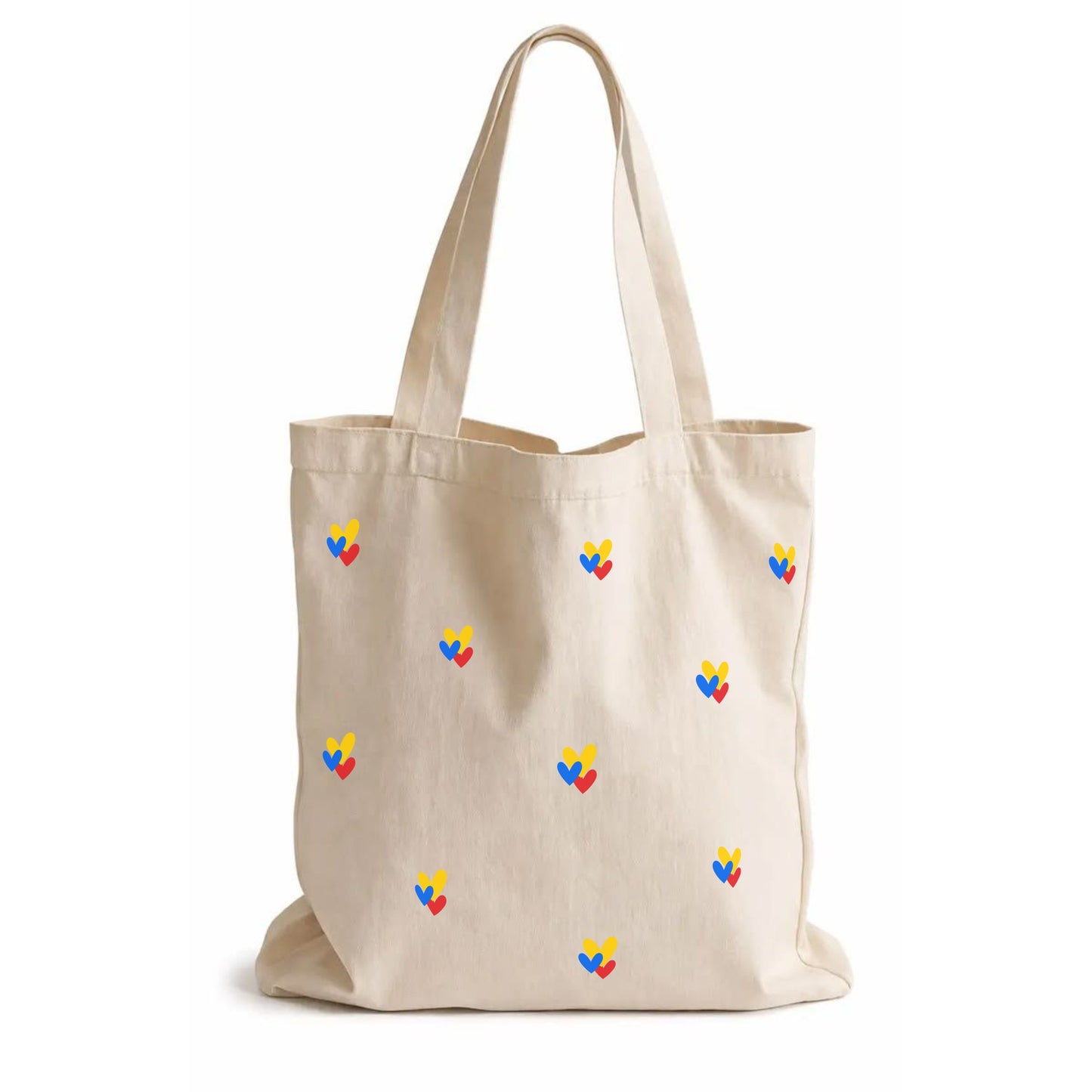 Tote Bag "Lluvia Tricolor" en Lona 100% Biodegradable | Maitex