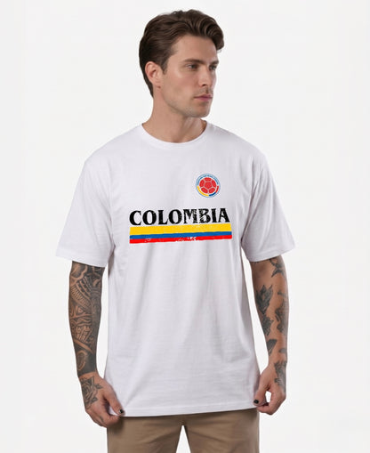 Camiseta de Hombre "Colombia" en Algodón Premium Peruano | Maitex