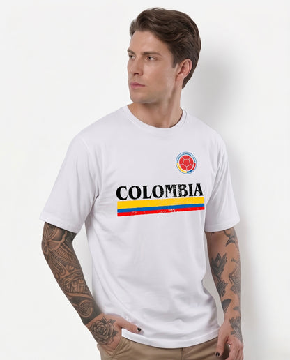 Camiseta de Hombre "Colombia" en Algodón Premium Peruano | Maitex