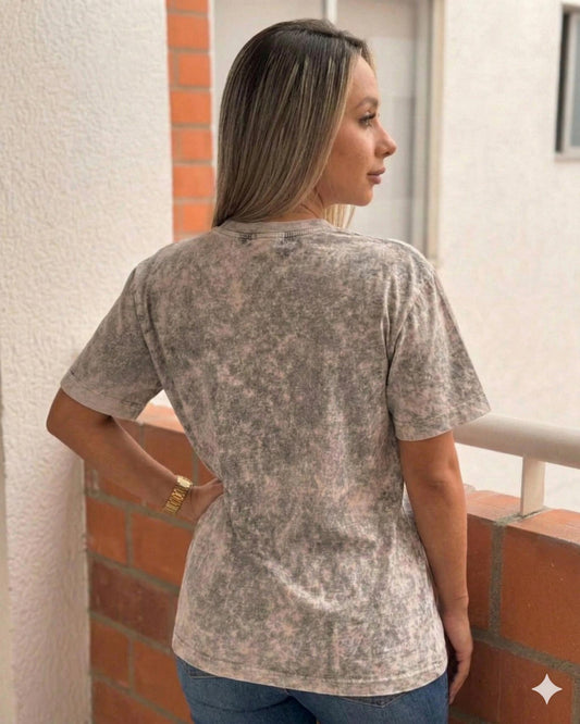 Camiseta de Mujer Tie Dye en Algodón Premium Peruano | Maitex