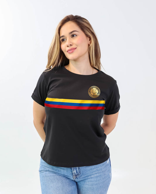 Camiseta de mujer "La tricolor" en Tela Fria | Maitex