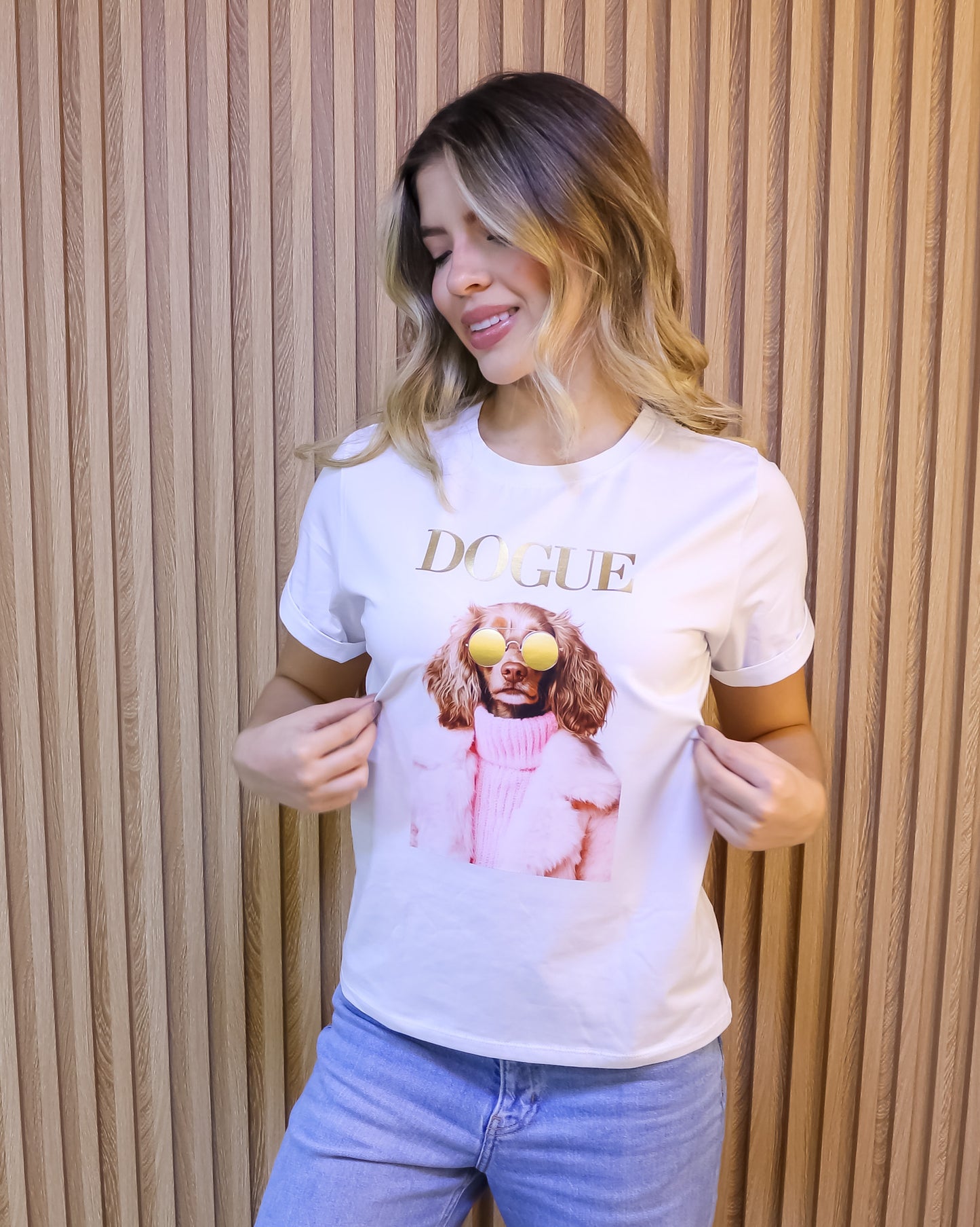 Camiseta Mujer Tela Fría – “DOGUE” Maitex