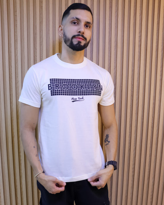 Camiseta Hombre 100% Algodón – “Brooklyn NY” Maitex