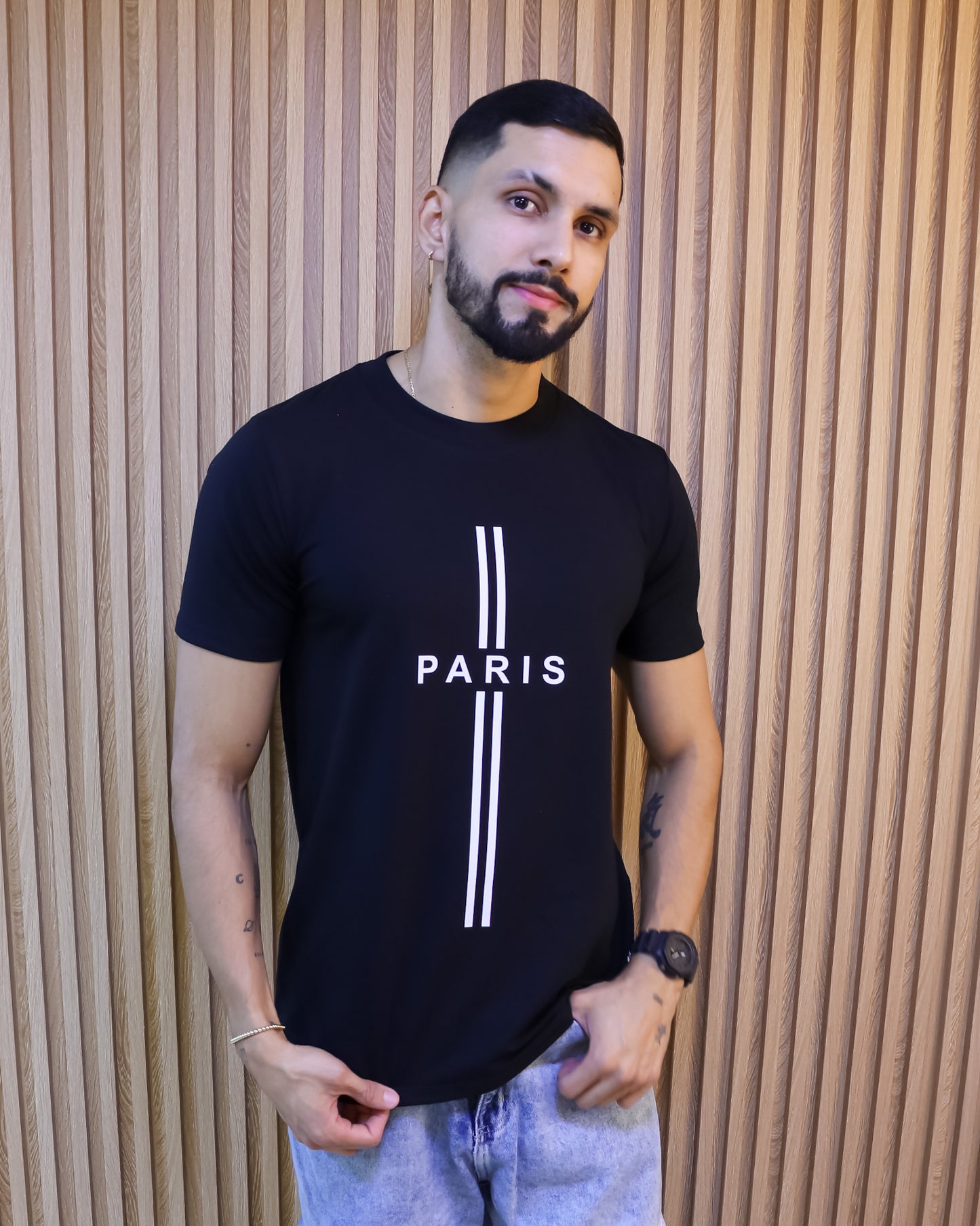 Camiseta Hombre 100% Algodón – “Paris” Maitex