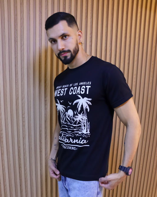 Camiseta Hombre 100% Algodón – “California Surfriders West Coast” Maitex