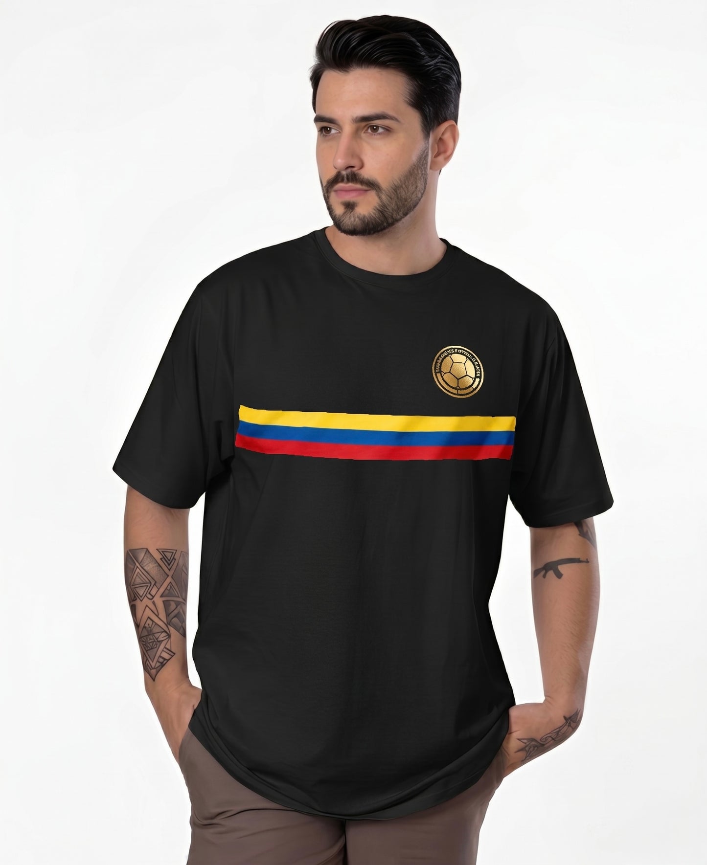 Camiseta de Hombre "Colombia" en Algodón Premium Peruano | Maitex