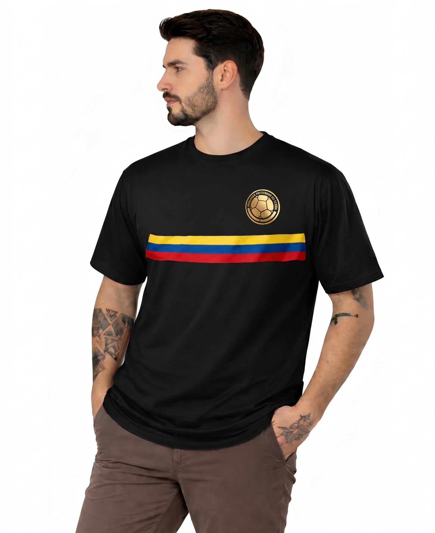 Camiseta de Hombre "Colombia" en Algodón Premium Peruano | Maitex
