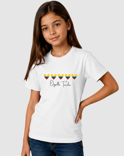 Camiseta de Niña "Colombia" en 100% Algodón | Maitex