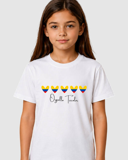 Camiseta de Niña "Colombia" en 100% Algodón | Maitex