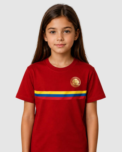Camiseta de Niñ "Colombia" en 100% Algodón | Maitex