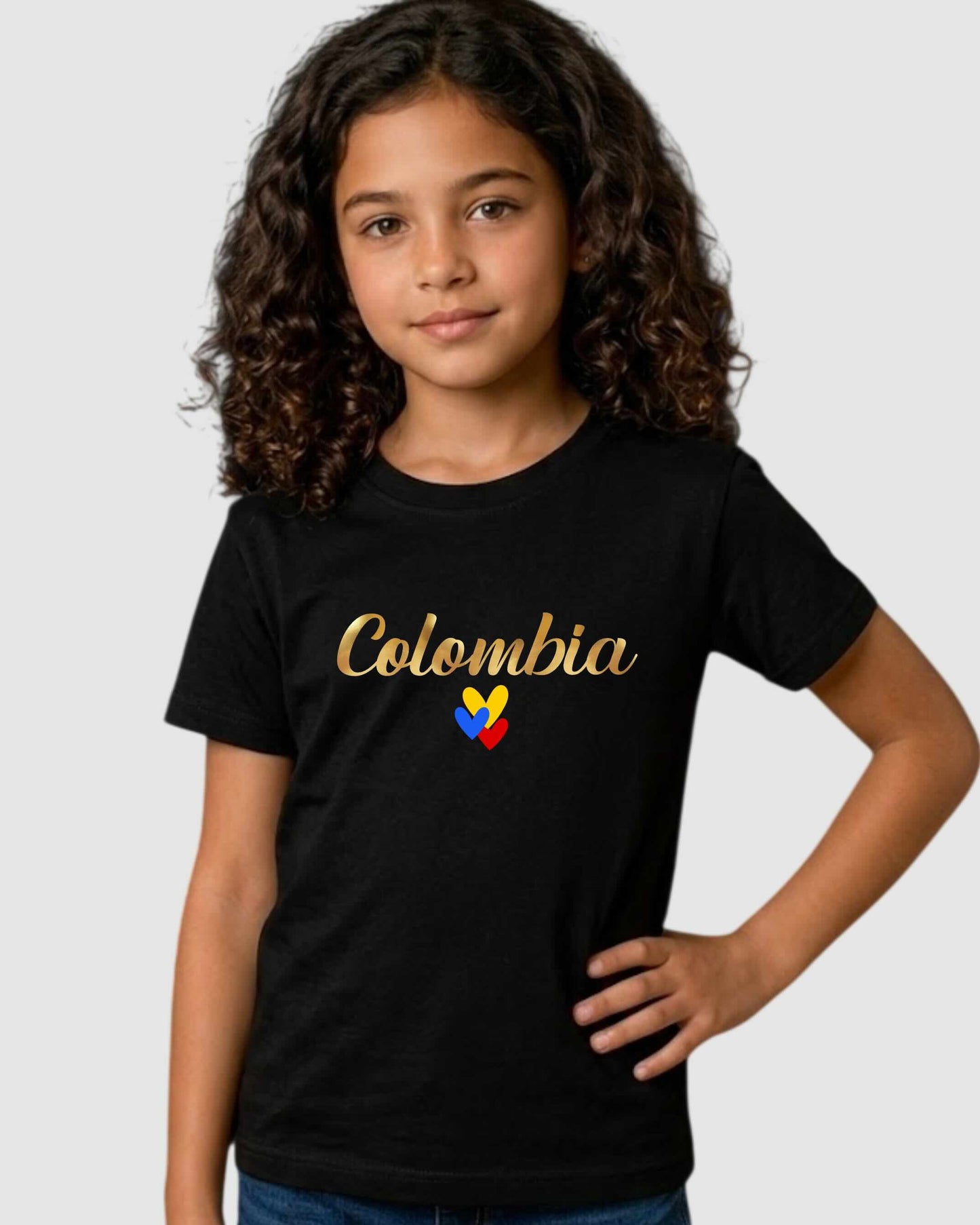 Camiseta de Niña "Colombia" en 100% Algodón | Maitex
