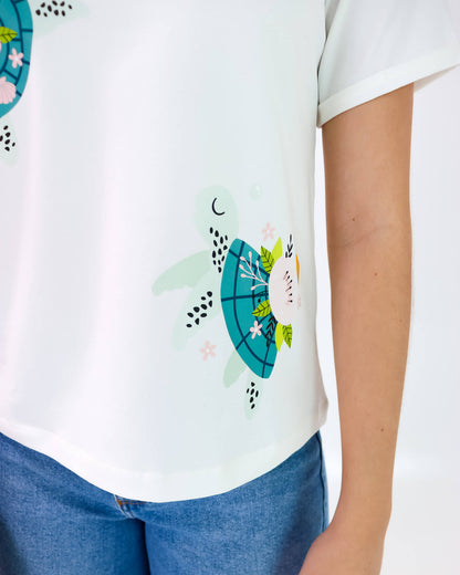 Camiseta de Mujer "Un pasito a la vez" en Tela Fría | Maitex