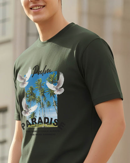 Camiseta de Hombre "Kind Paradise" en Algodón Premium Peruano | Maitex