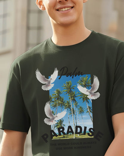 Camiseta de Hombre "Kind Paradise" en Algodón Premium Peruano | Maitex