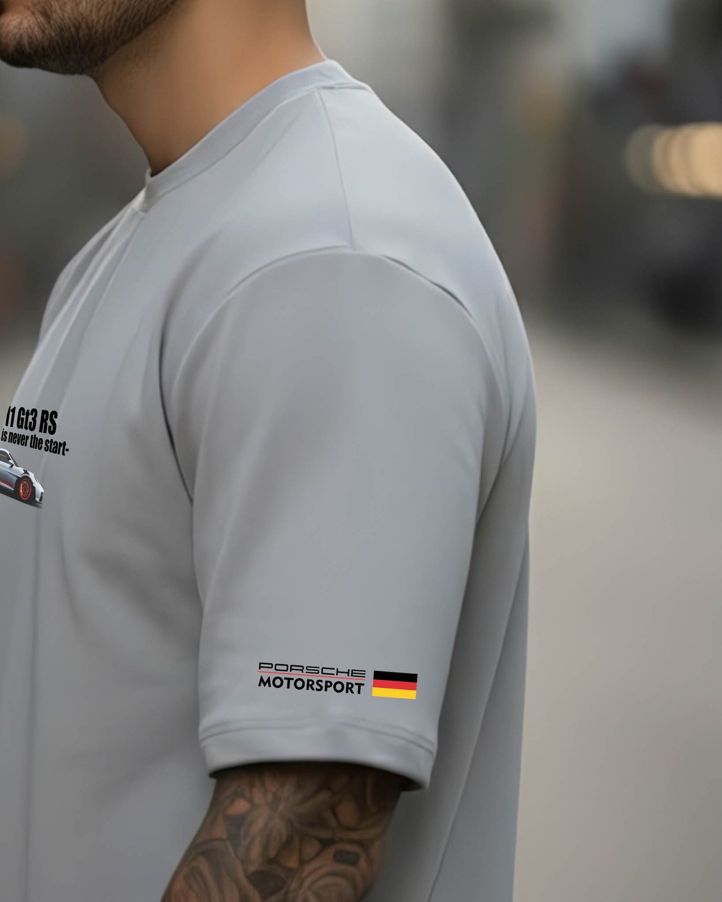 Camiseta de Hombre "Porsche Motorsport" en Algodón Premium Peruano | Maitex