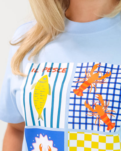 Camiseta de Mujer "Italian Summer" en Algodón Premium Peruano | Maitex