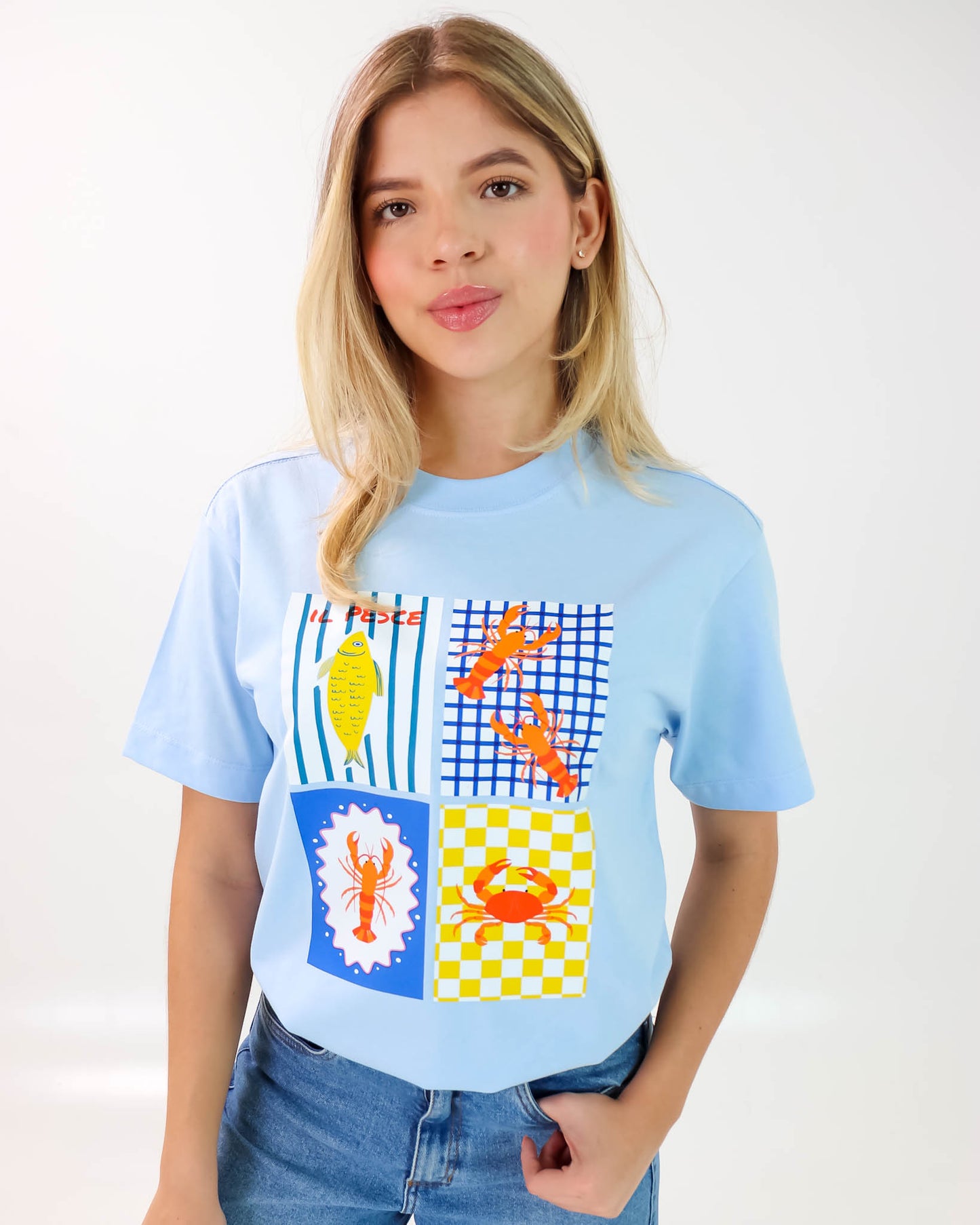 Camiseta de Mujer "Italian Summer" en Algodón Premium Peruano | Maitex