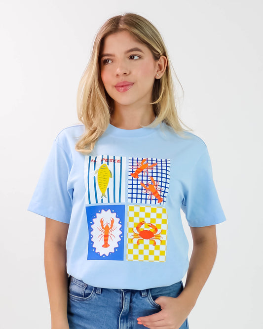 Camiseta de Mujer "Italian Summer" en Algodón Premium Peruano | Maitex