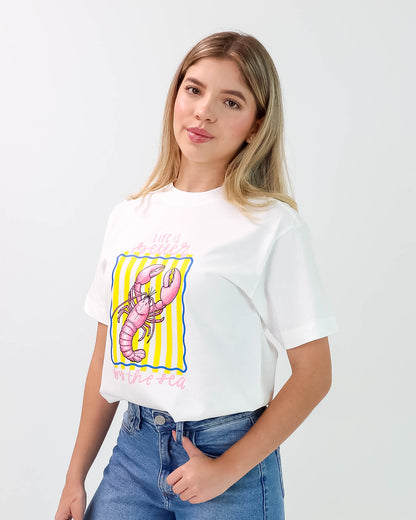 Camiseta de Mujer "Sea Vibes" en Algodón Premium Peruano | Maitex