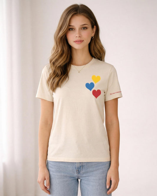 Camiseta de mujer "Sueño Tricolor" en Algodón Premium Peruano | Maitex