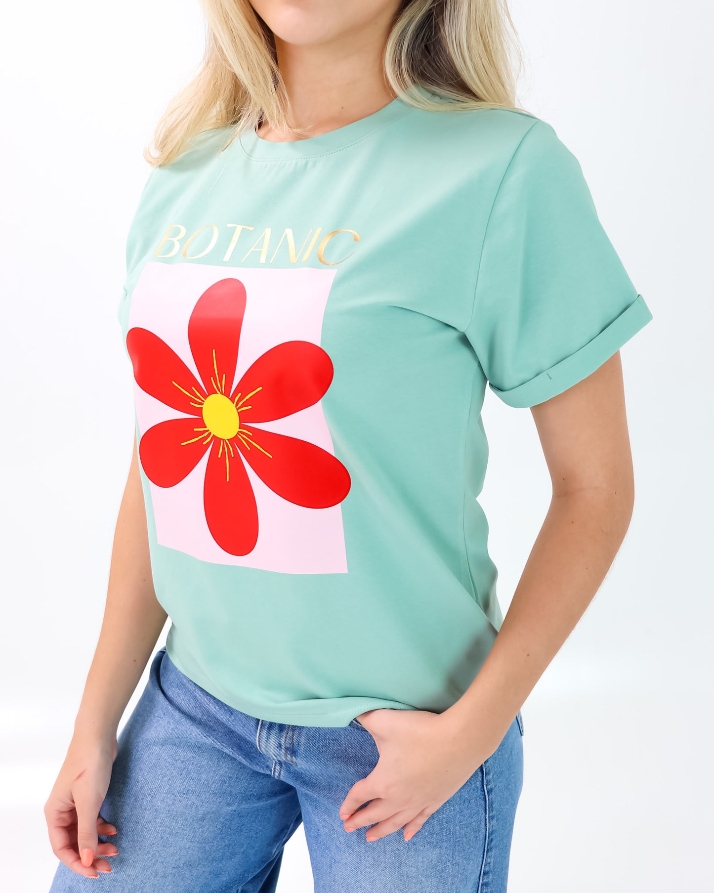 Camiseta de Mujer "Botanic" en Tela Fría | Maitex