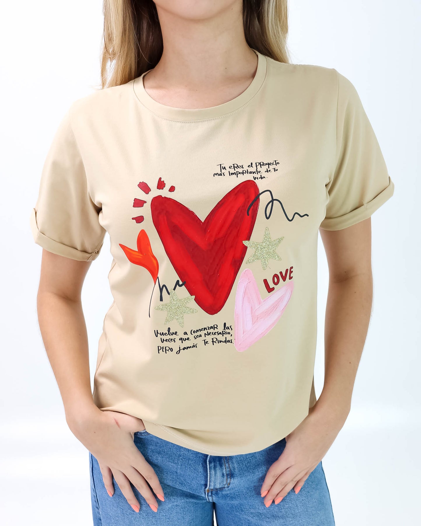 Camiseta de mujer "Proyecto mas importante" en Tela Fría | Maitex