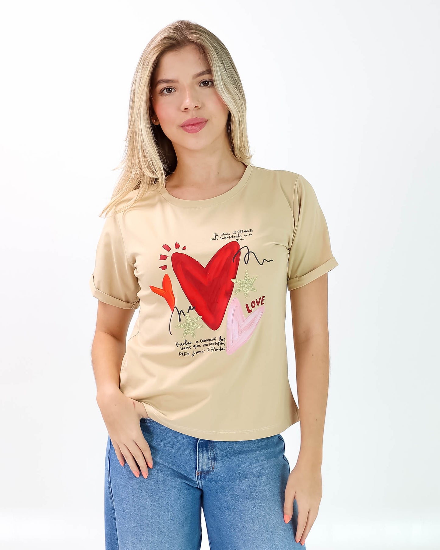 Camiseta de mujer "Proyecto mas importante" en Tela Fría | Maitex