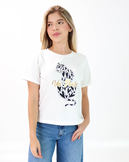 Camiseta de Mujer "Vos Podés" en Tela Fría | Maitex