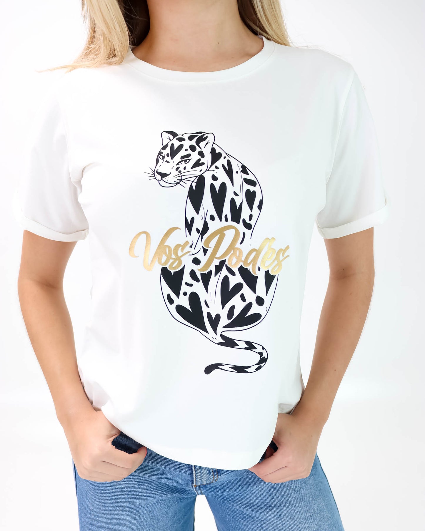 Camiseta de Mujer "Vos Podés" en Tela Fría | Maitex