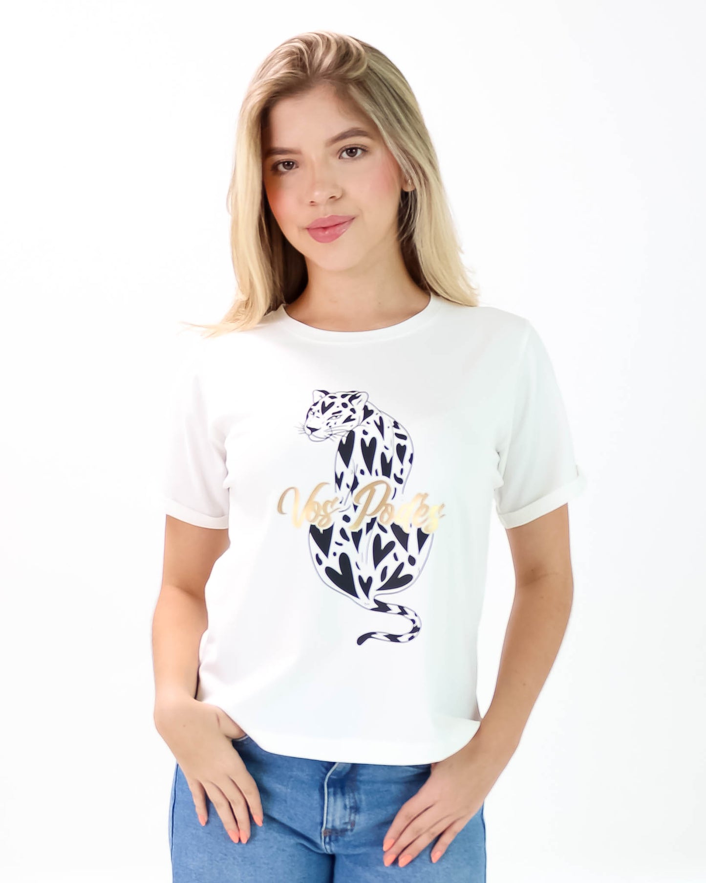 Camiseta de Mujer "Vos Podés" en Tela Fría | Maitex