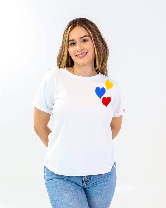 Camiseta de mujer "Nos une el mismo sueño" en Tela Fria | Maitex