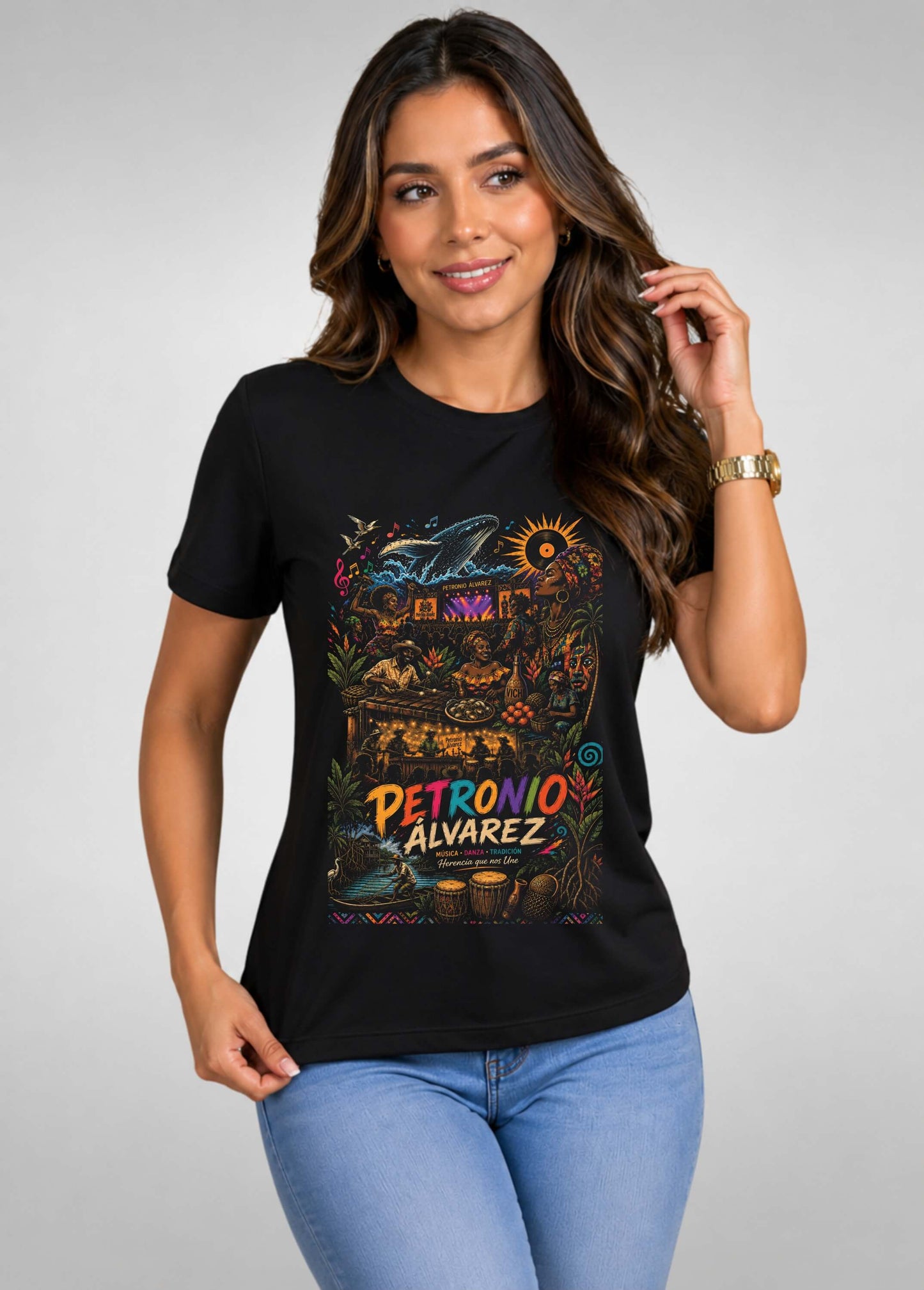 Camiseta de mujer "Herencia Petronio" en Algodón Premium Peruano | Maitex