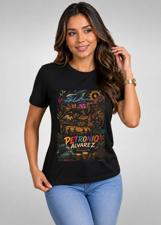 Camiseta de mujer "Herencia Petronio" en Algodón Premium Peruano | Maitex