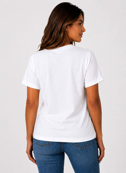 Camiseta de mujer "Ritmo Petronio" en Algodón Premium Peruano | Maitex