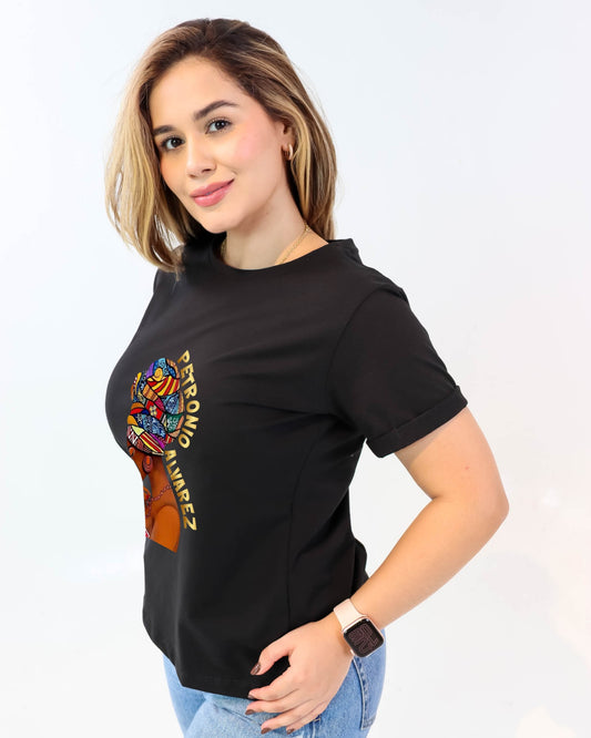 Camiseta de mujer "Petronio Álvarez" en Tela Fría | Maitex