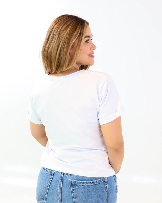 Camiseta de mujer "Festival Petronio" en Tela Fría | Maitex