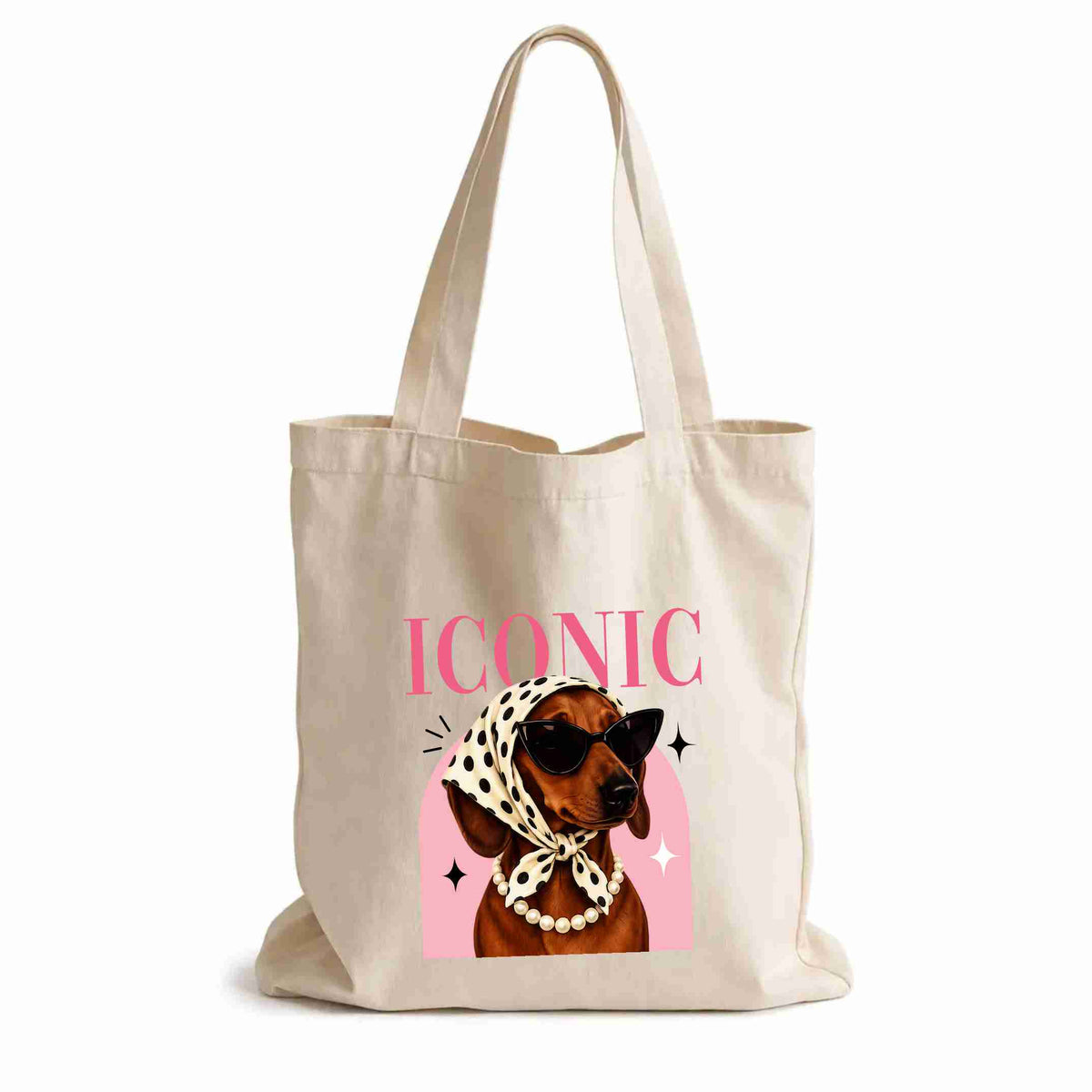 Tote Bag "Iconic Dachshund" en Lona Biodegradable | Maitex