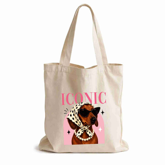 Tote Bag "Iconic Dachshund" en Lona Biodegradable | Maitex