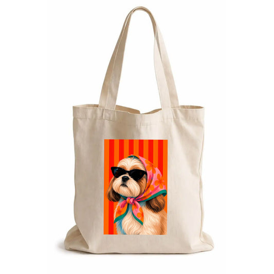 Tote Bag "Doggy Chic" en Lona Biodegradable | Maitex